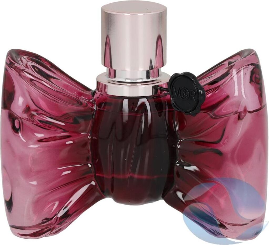 A close-up studio shot of a Viktor & Rolf Bonbon Eau de Parfum bottle.