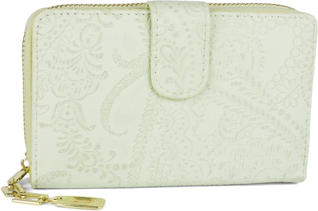 styleBREAKER Geldbörse mit Paisley Blumen Blüten Prägung, Produktbild 