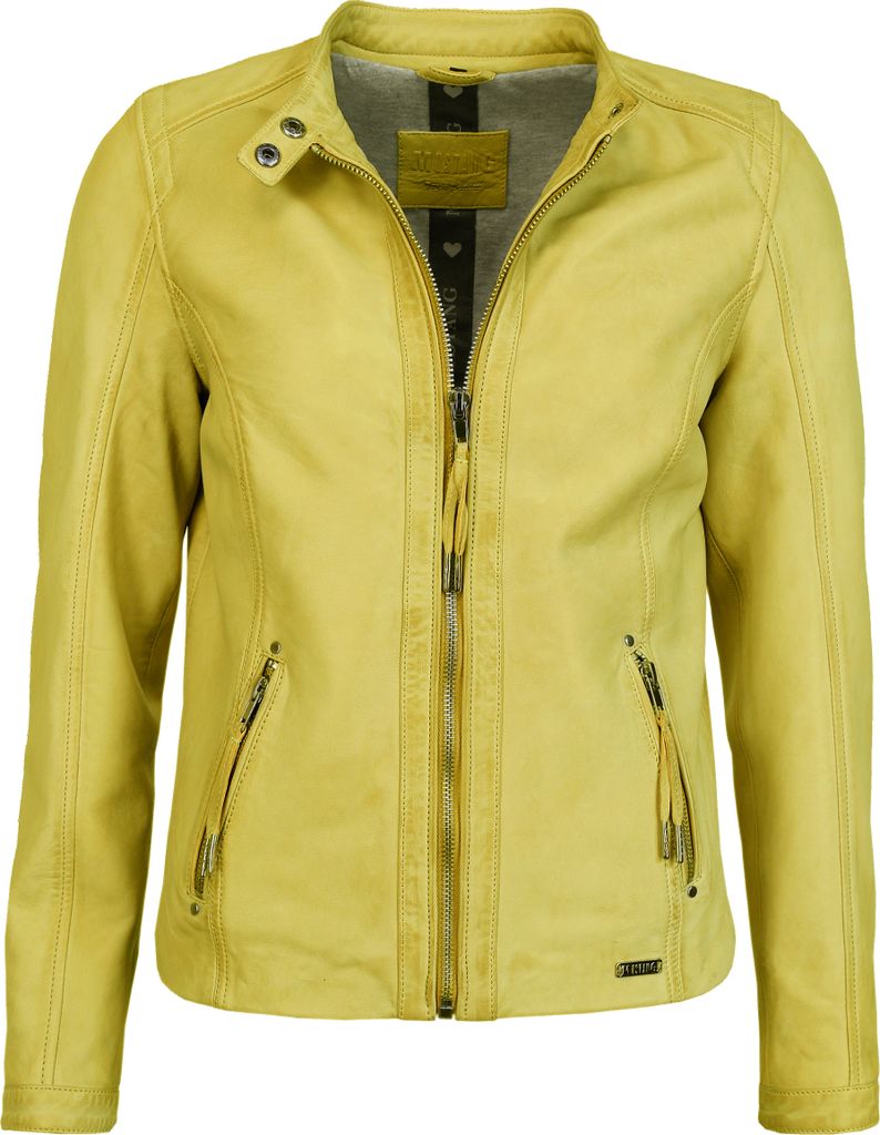 Mustang Lederjacke 31020144 Damen lemon L