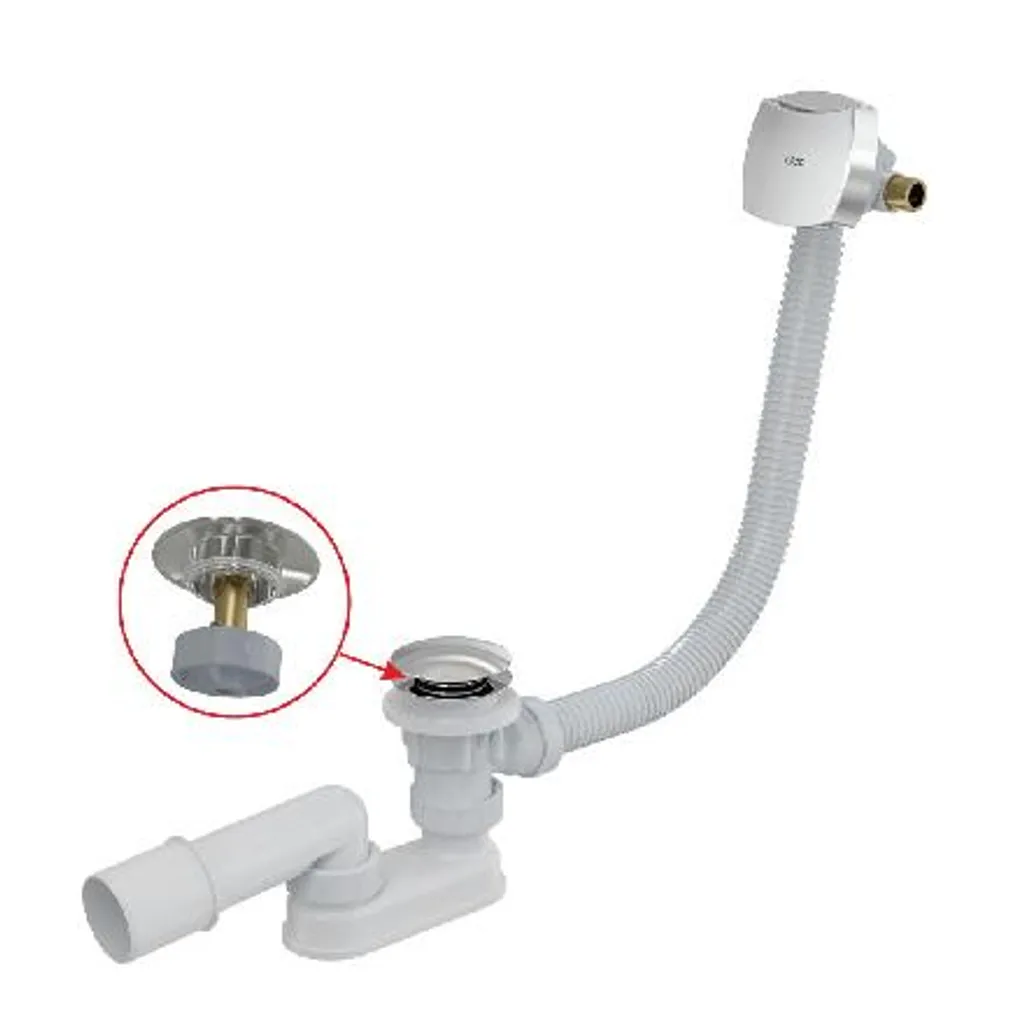 Set Vasca Alcadrain A509CKM-100: Comfort Click-Clack e Stile Cromo