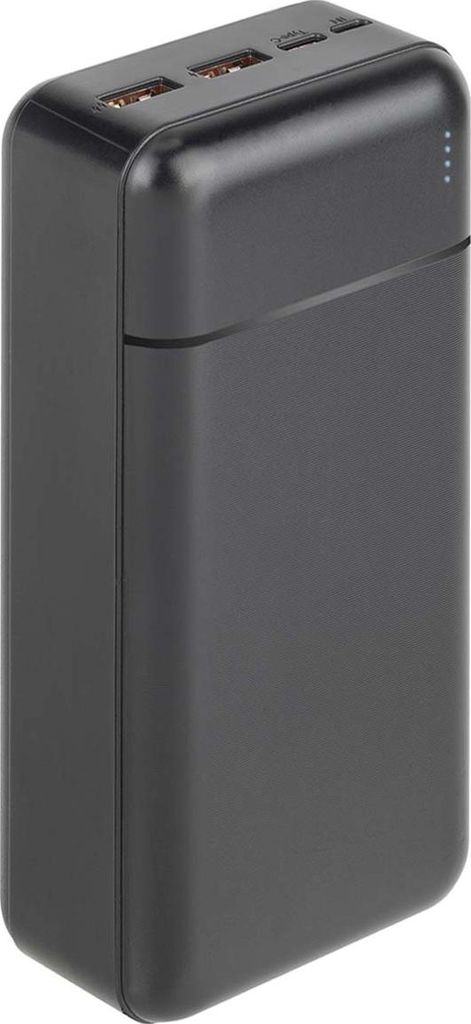 Rivacase, Powerbank 30000mAh VA2103 USB/USB-C/Micro-USB QC & PD, Schwarz