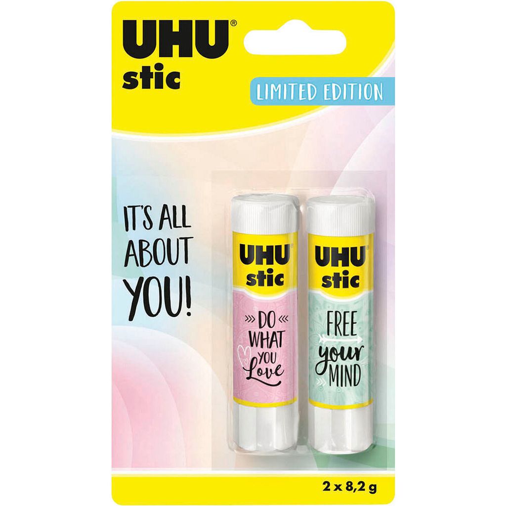 UHU 45210 stic It's all about you! Klebestifte 2x 8,2 g Produktbild 