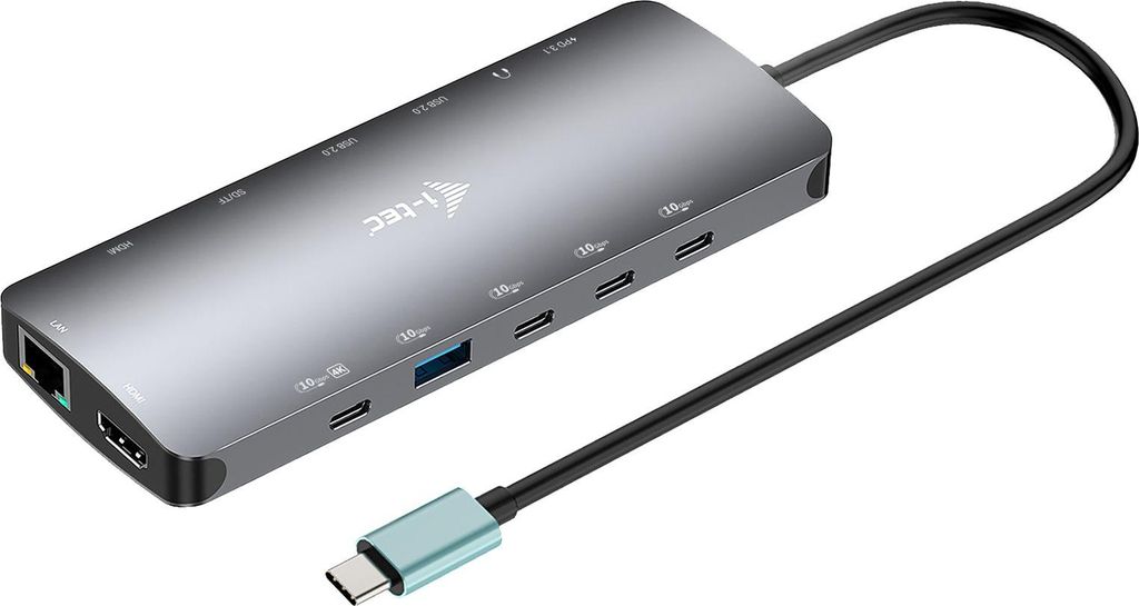 I-TEC USB-C Metal Nano 3x Display Docking Station 2x HDMI 1x USB-C video LAN Audio