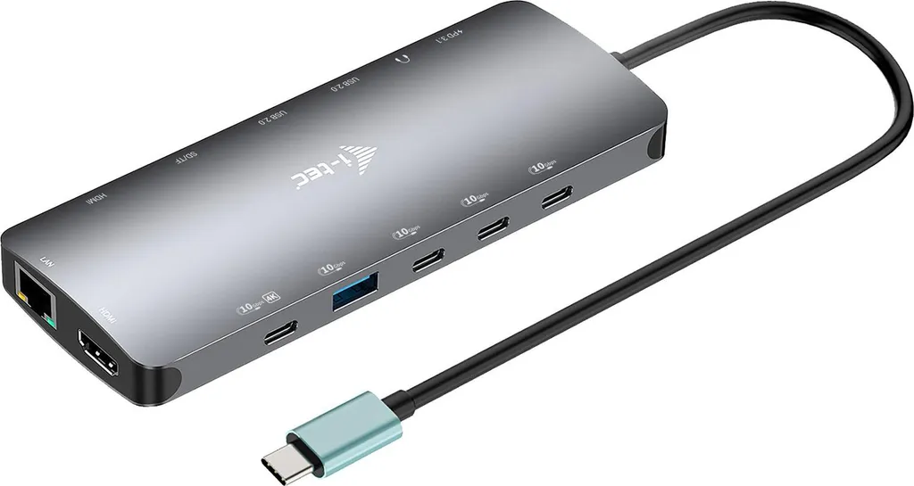 i-tec USB-C Metal Nano Dock C31NANOTRIPLEDOCKPD Triple Écran 2x HDMI