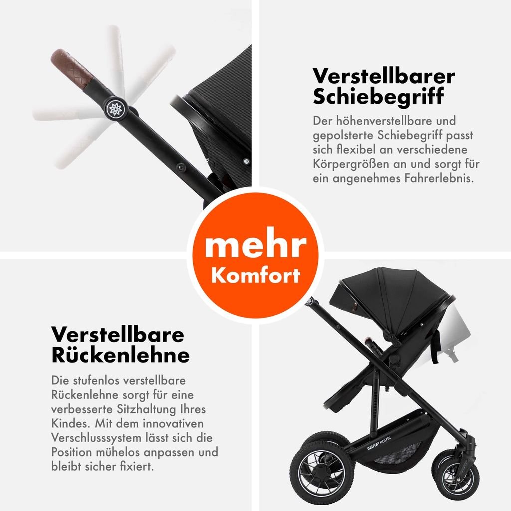 Daliya® FLEXI-PRO 2in1 Kombikinderwagen & Buggy – Produktbild 8