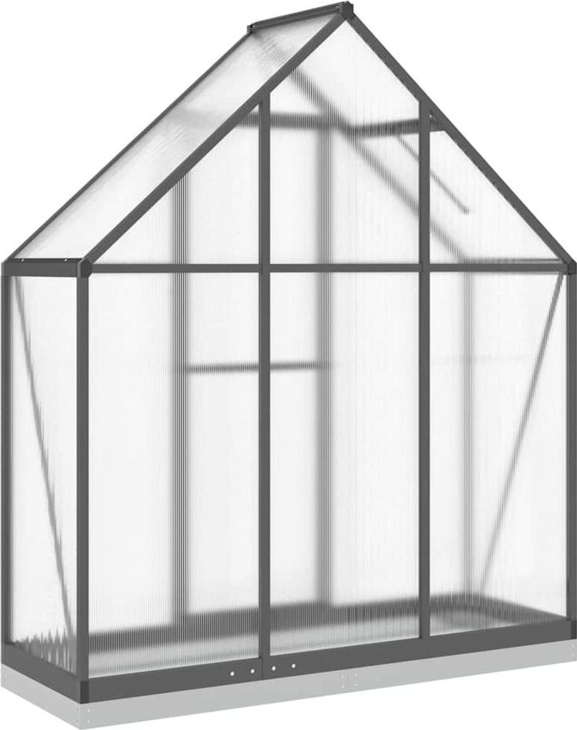 vidaXL Skleník se základovým rámem antracit 169x58x202 cm Obrázek produktu 