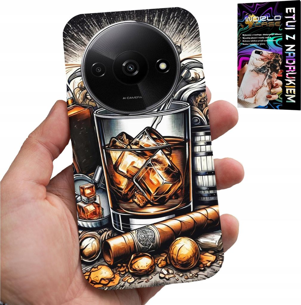 Fall Für Xiaomi Redmi A3 - Whisky Zigarre Designs Für Männer Rucksack