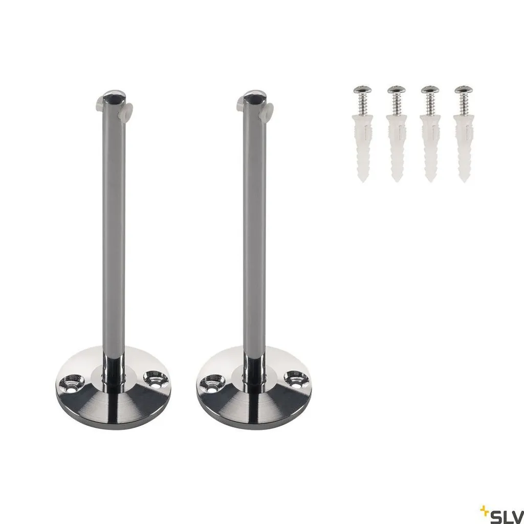 Renvoi de câble 16cm en métal robuste pour luminaires tendus - 2 pcs