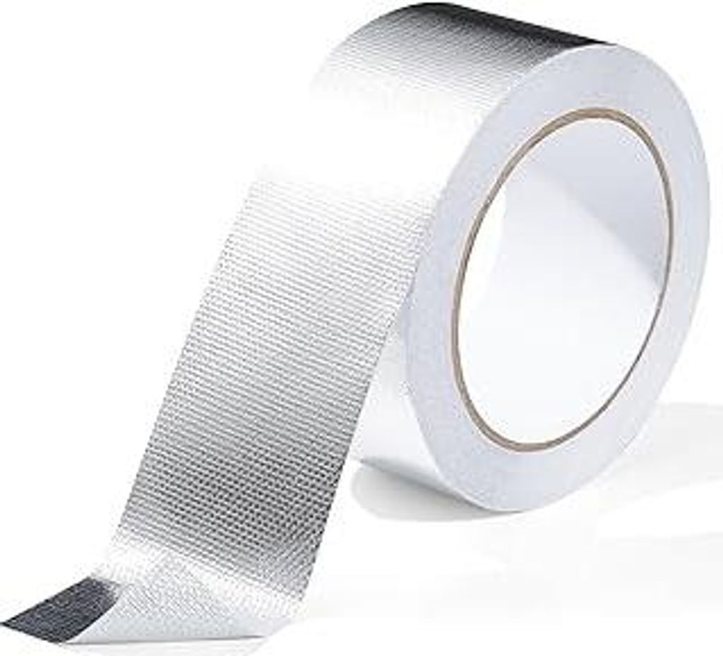 Aluminium Klebeband, Aluminiumband, Aluminiumfolie Hitzeschild Band, Silber Alu Klebeband, Glasfaser Hitzeschild Folienband für Schlauch und Auto ...