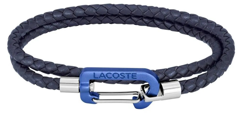 Bracelet bleu foncé en cuir tricoté Matt 2040315 pour homme élégant