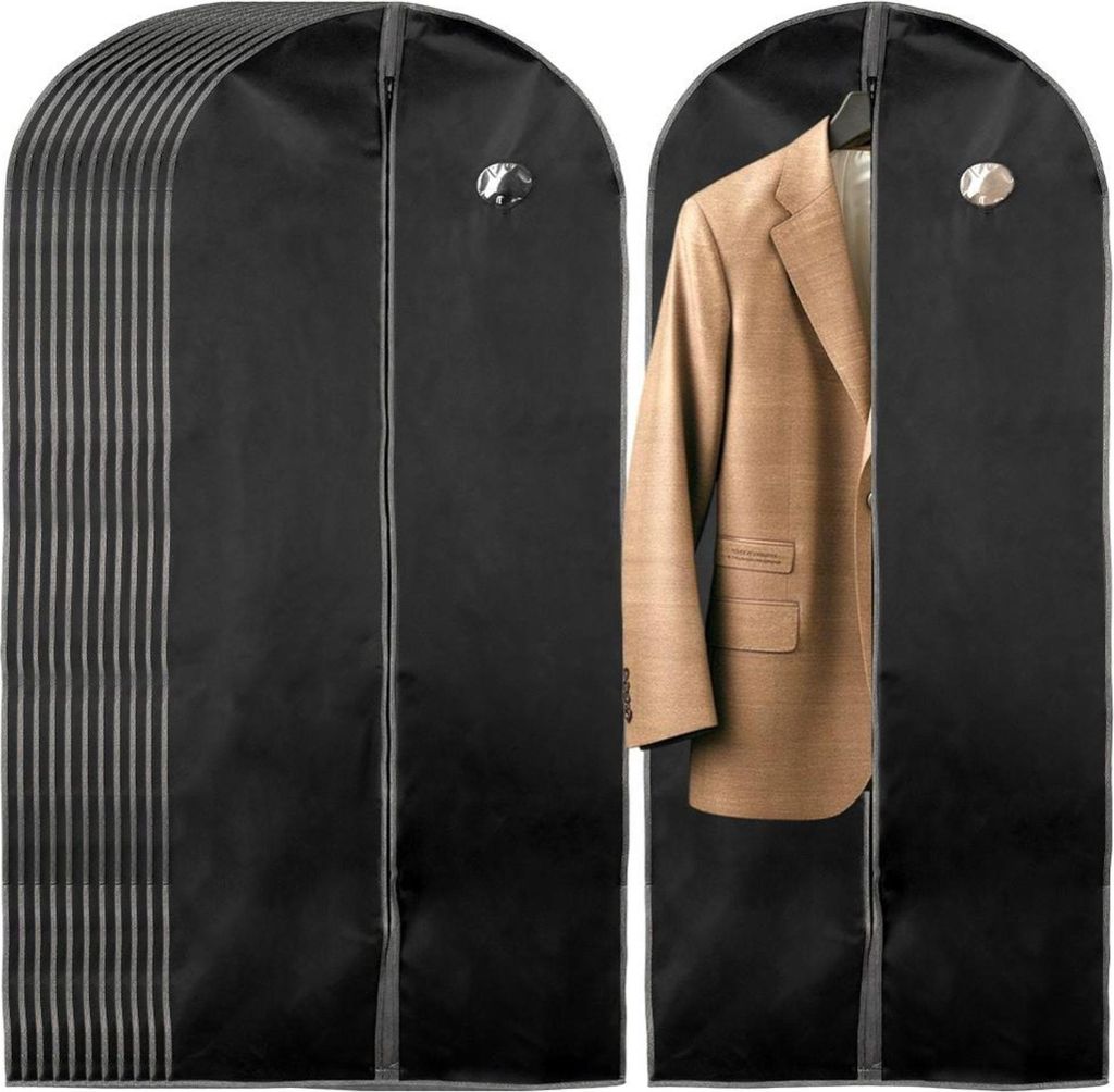Vilde | Kleidersack - Schwarz - 60x150 cm - 12 Stück - Bekleidungsschutz - Anzugtasche