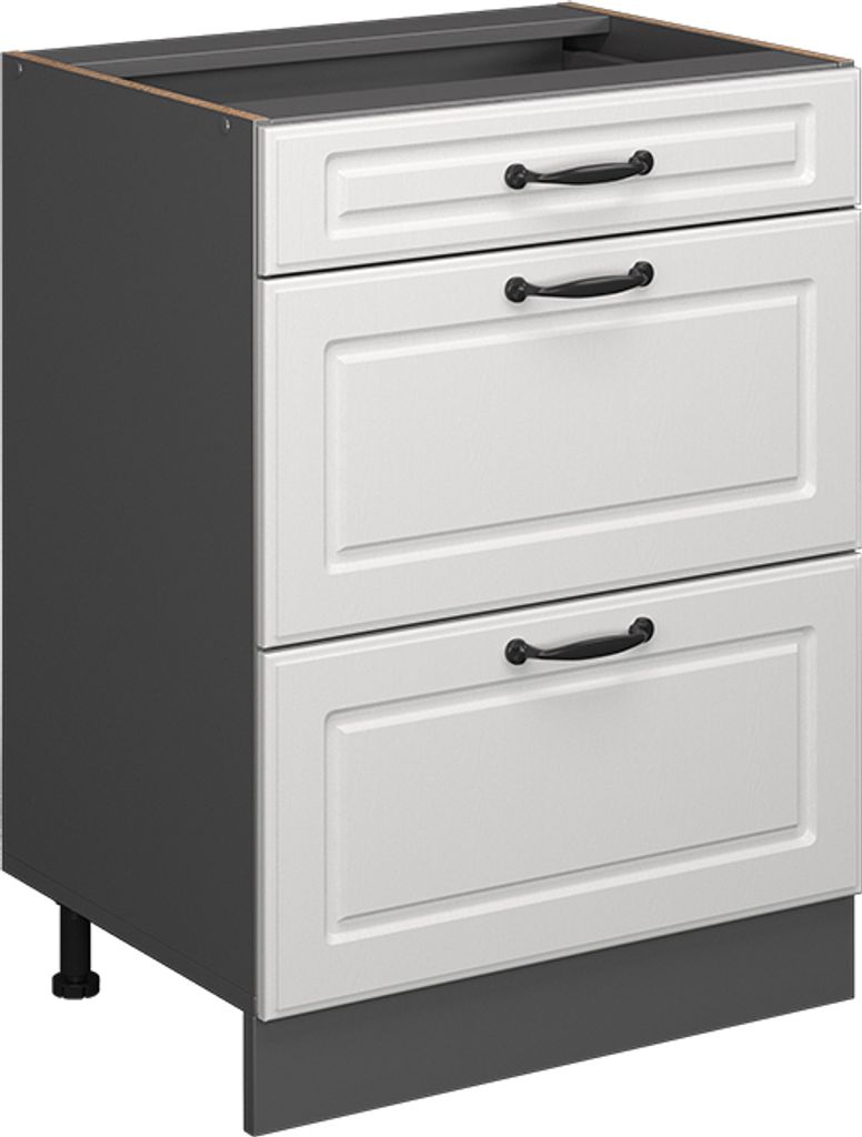 Küchenunterschrank Vicco R-Line Weiß Landhaus 60 cm mit Produktbild 