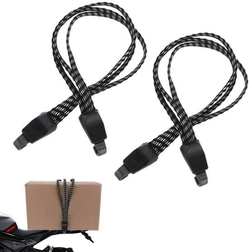 Sandow élastique pour vélo et tendeur de bagage réglable, x2