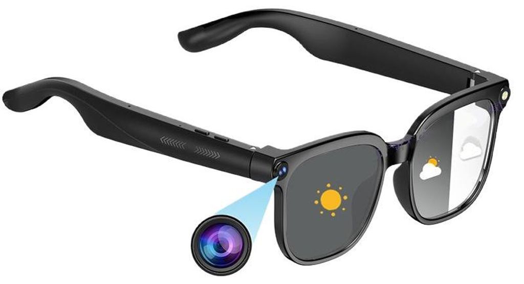 ZELURXX Lunettes Bluetooth intelligentes avec caméra HD, Image du produit 