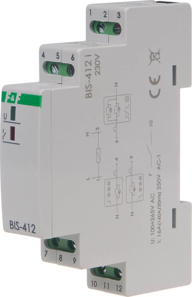 Bistabiles Relais BIS-412-LED Relais F&F