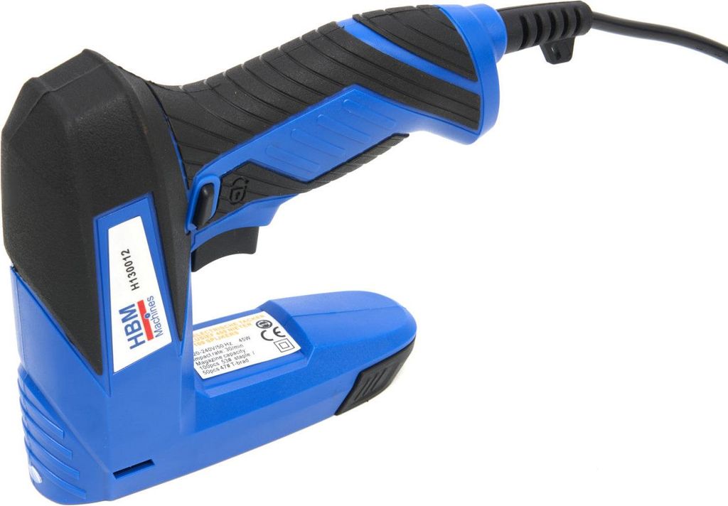 HBM Elektrohefter inklusive 400 Klammern und 100 Nägeln