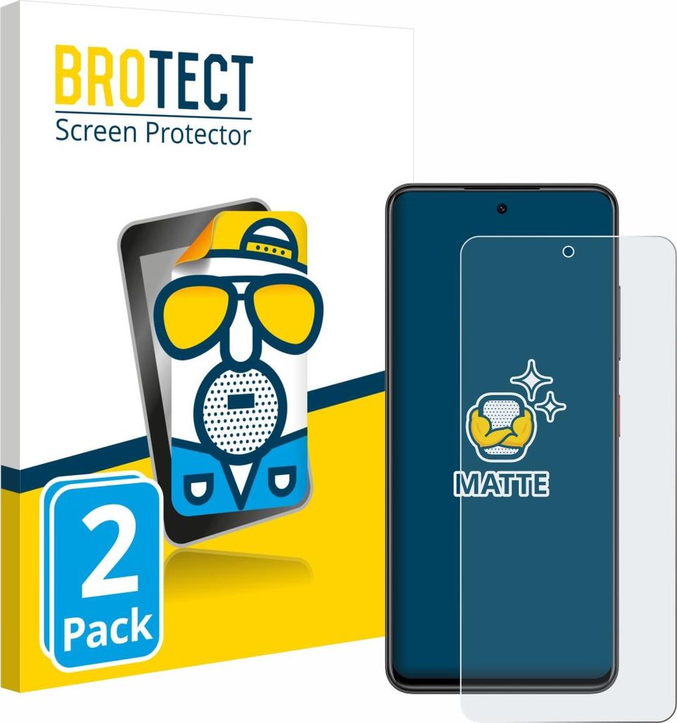 2x BROTECT Schutzfolie für Nubia Focus Displayschutz Displayschutzfolie Folie Matt Entspiegelungsfolie
