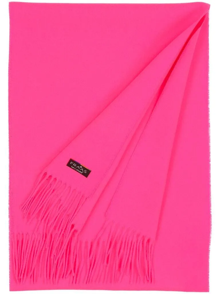 Sciarpa monocolore Fraas 625199 con frange
