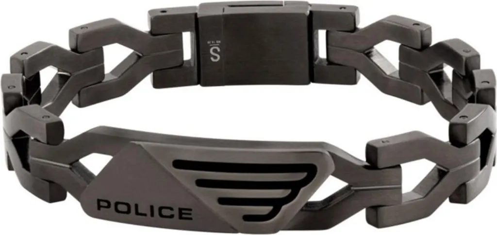 Bijou Homme Police PJ26556BSU03 Bracelet Tendance Cadeau Idéal Noir