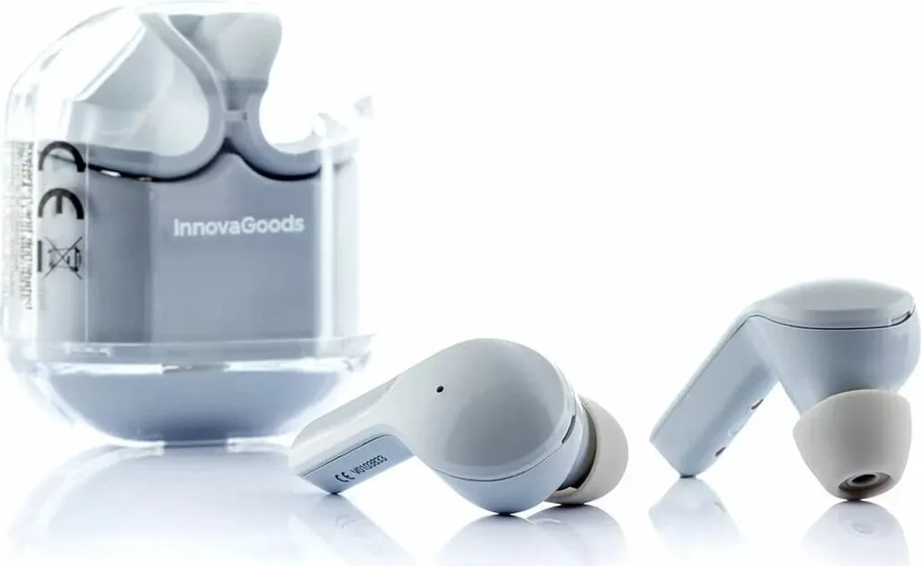 Cuffie Bluetooth 5.0 InnovaGoods con Custodia LCD - Ideali per Sport