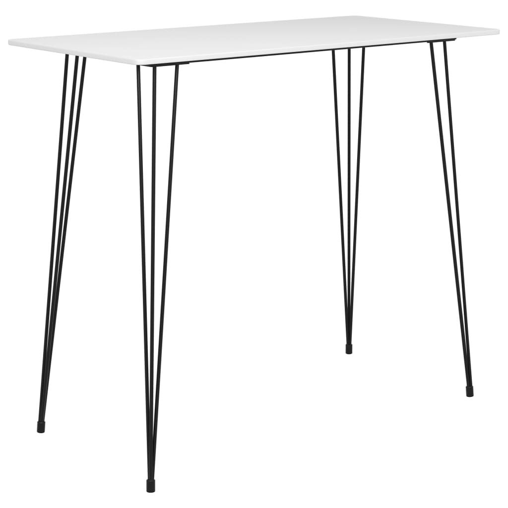 Möbel 7-tlg. Bar-Set/Esszimmertisch - Küchentisch + Stühle - Modernes Design - Weiß - Komplettset Esszimmer CLORIS2936336