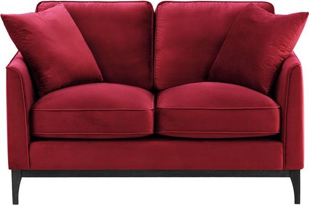 Zweisitzer-Sofa Linara-Velluto 7-black