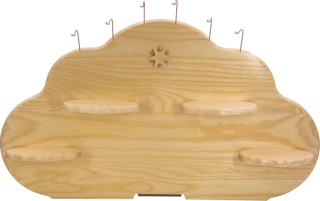 Wolkenrückwand für Engelwolke, natur (57x36cm) von Blank Kunsthandwerk