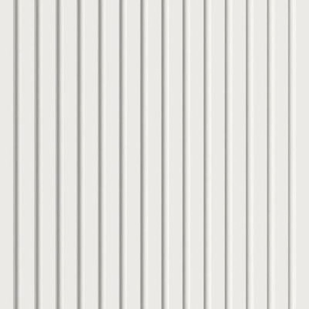 Akustikpaneel foliert weiß, weißer Filz 2400 x 600 x 19 mm