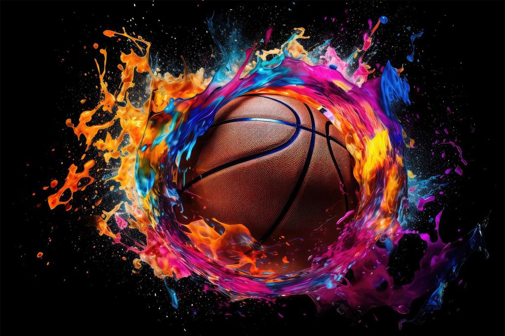 Dekorative magnetische Heizkörperverkleidung fürs Jugendzimmer - Basketball