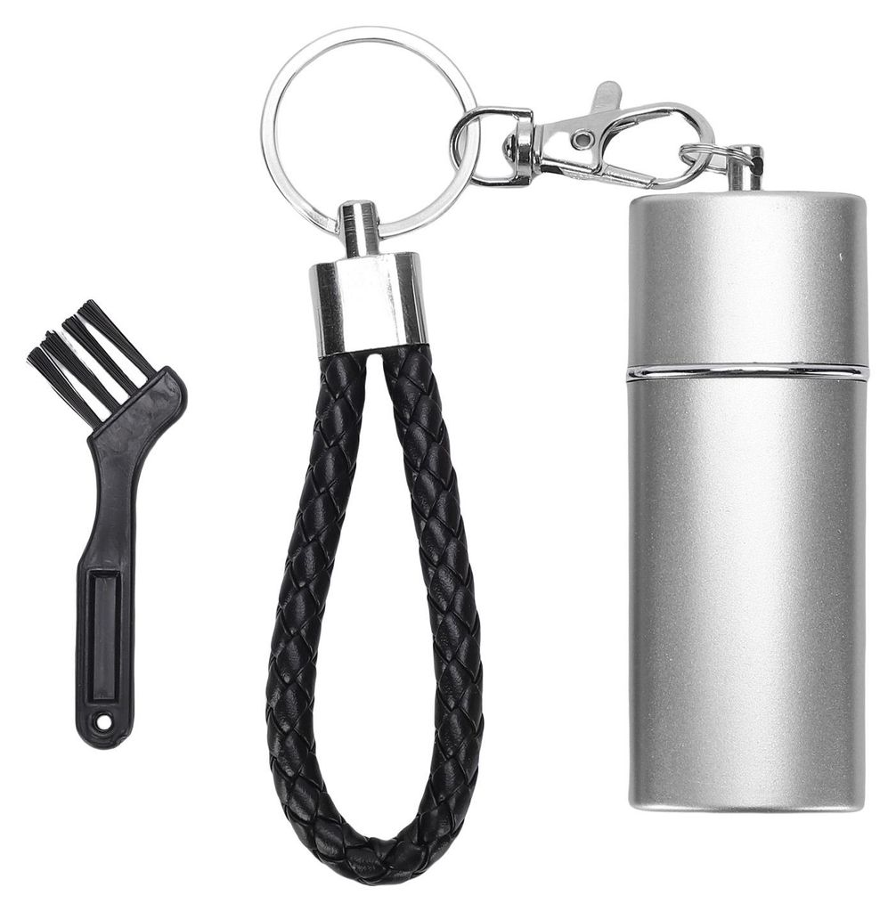 Aufbewahrungsröhre aus Metall, Schlüsselanhängergröße, luftdichter, wasserdichter Aluminiumbehälter, vielseitig einsetzbar für Outdoor-Aktiv...