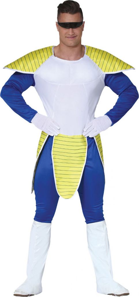 Ninja Anime Abenteuer Krieger Kostüm Astronautenheld Karneval Fantasie, Größe: 52 - 54 (L) Farbe: Blau
