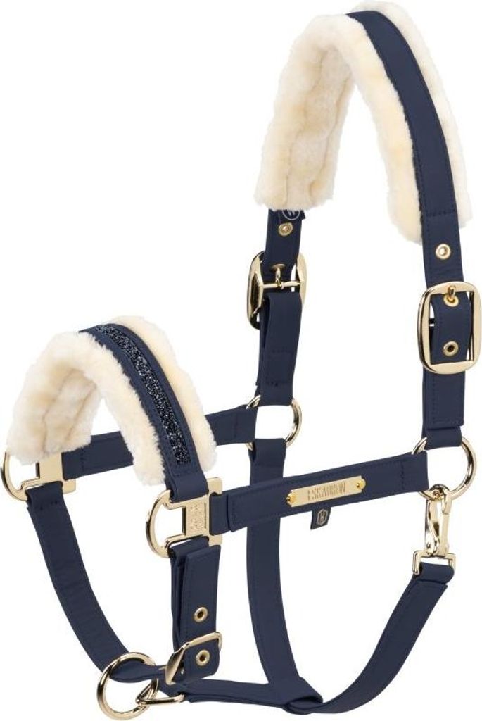 Eskadron Halfter FAUX LEATHER JEWEL FF navy Heritage HW 25/26, Größe:P1