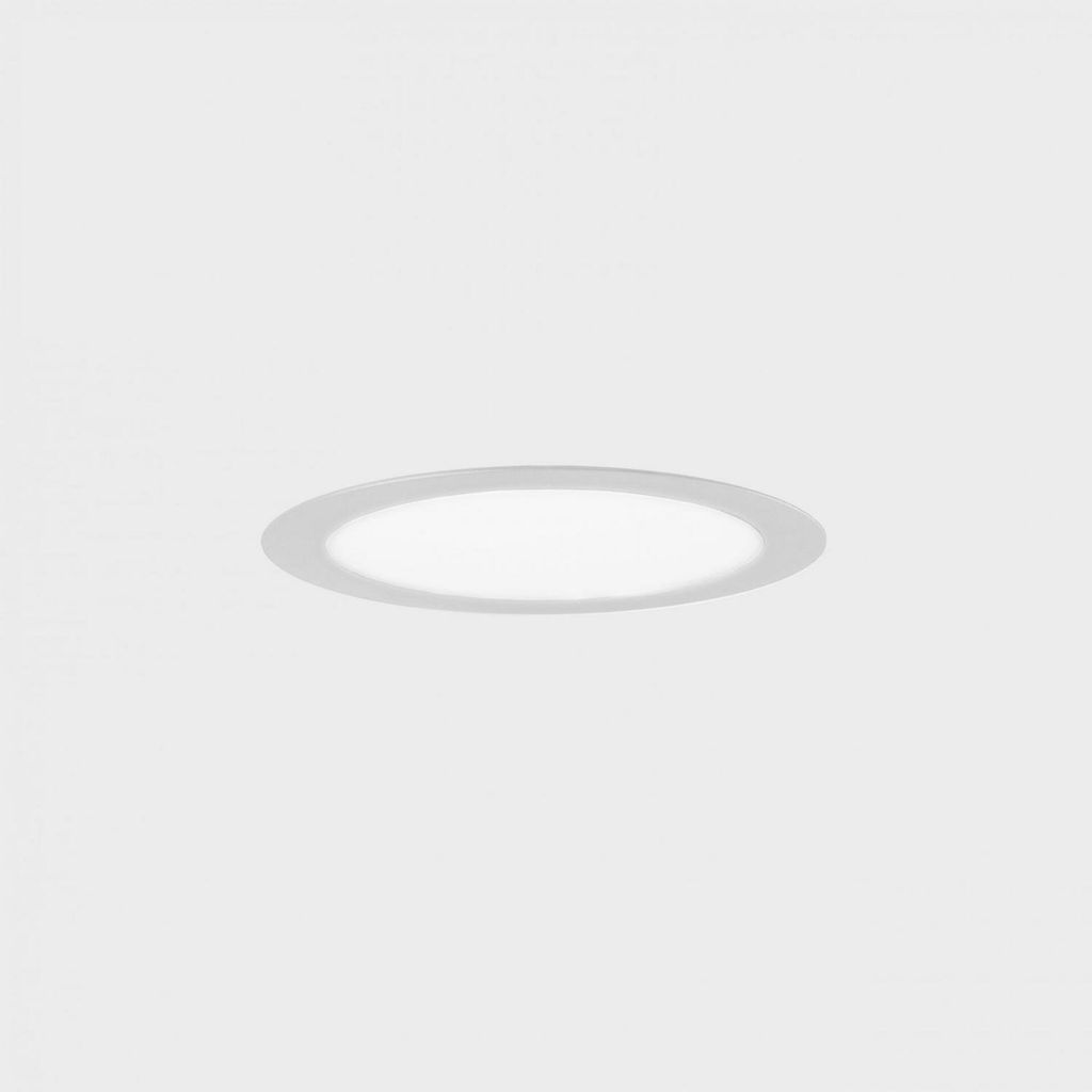 KOHL LIGHTING DISC Einbauleuchte mit Rahmendurchmesser 120 mm, weiß, 8 W, CRI 80, 4000 K, DALI