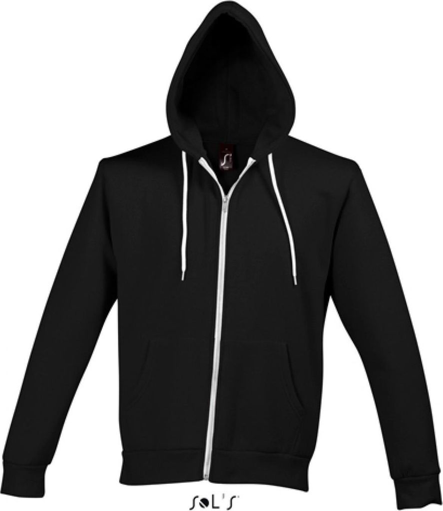 Hooded Zipped Jacket Silver