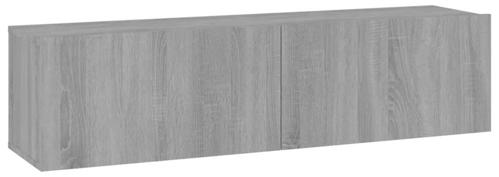 vidaXL TV nástěnná skříňka Grey Sonoma 120x30x30 cm Dřevěný Obrázek produktu 