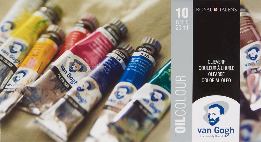 Talens van gogh basic Ölfarbenset mit 10 Tuben à 20ml sortierte Farben