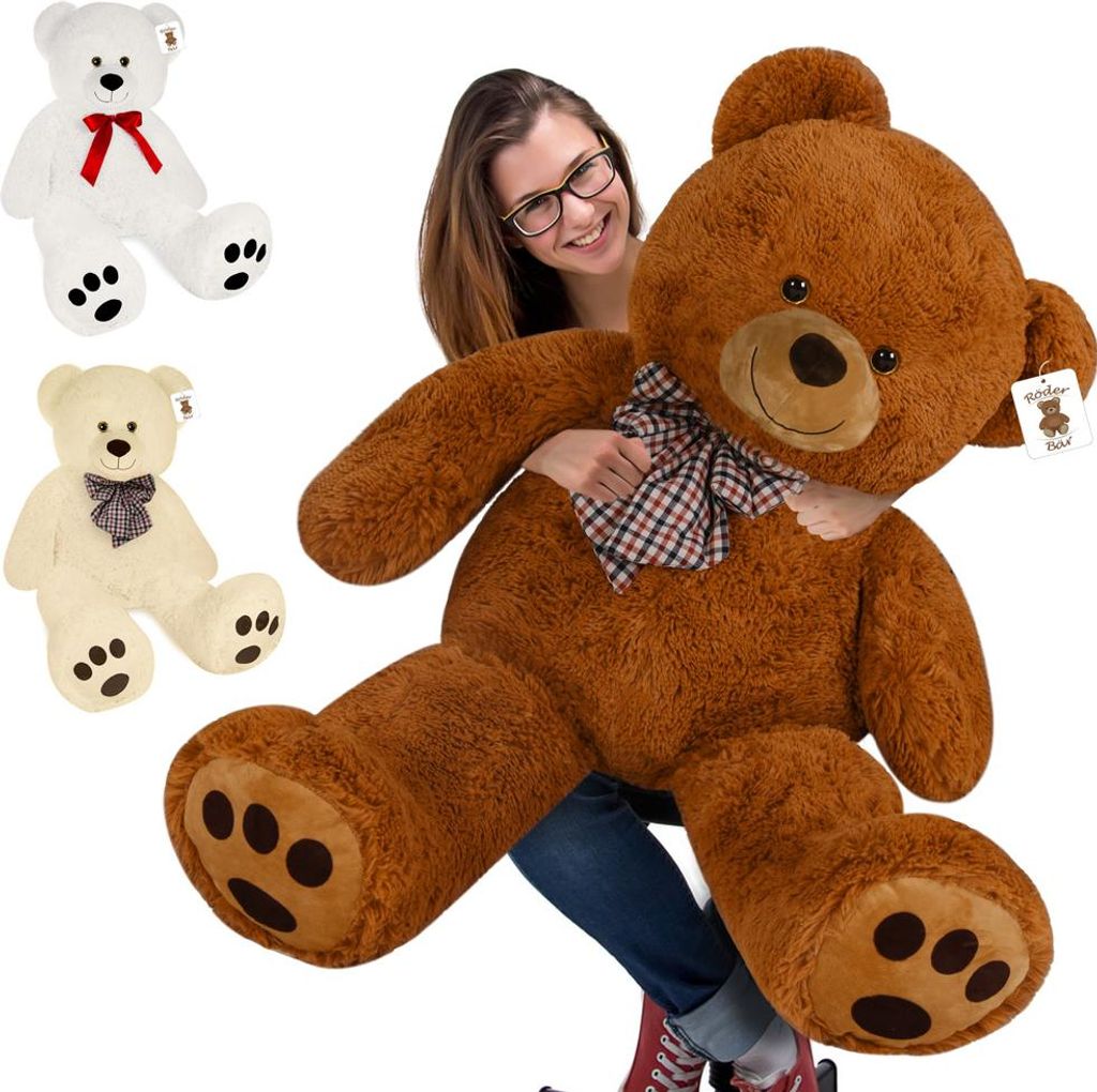 MONZANA® Ours En Peluche Très Douce Avec Noeud Papillon - Image du produit 