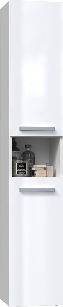 Badezimmerschrank NEL I 31x30xH174 weiß glänzend Produktbild 4