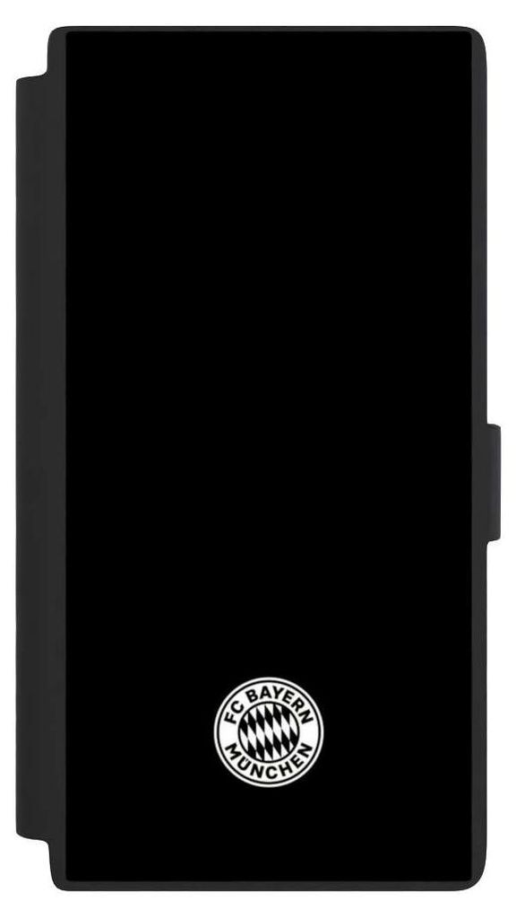 NIVOCASE Klapphülle für Samsung Galaxy S24 Ultra Handyhülle aus Kunst Leder NIVOflip schwarz FC Bayern München FCB Offizielles Lizenzprodukt