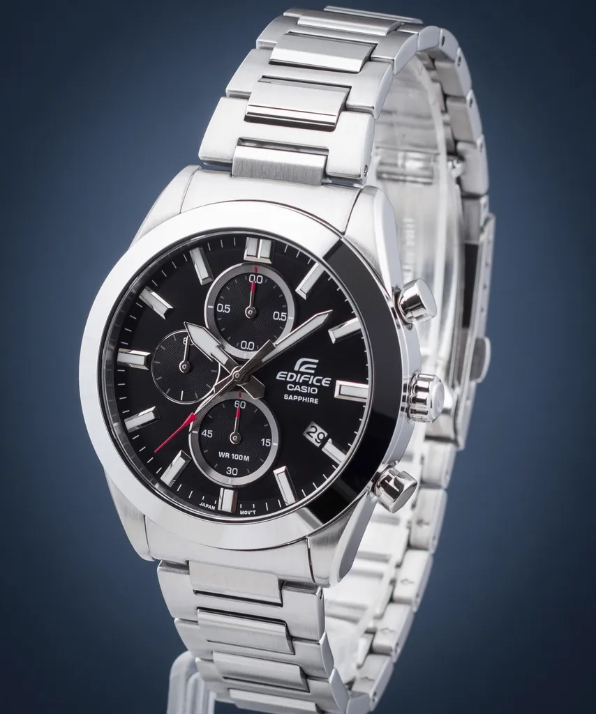 Cronografo Casio EFB-710D-7AVUEF Argento: Stile Urban e Zaffiro - 8