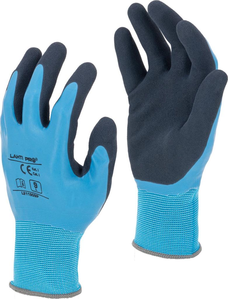 Latexhandschuhe Blau L211910P, Karte, "10", Ce, Lahti