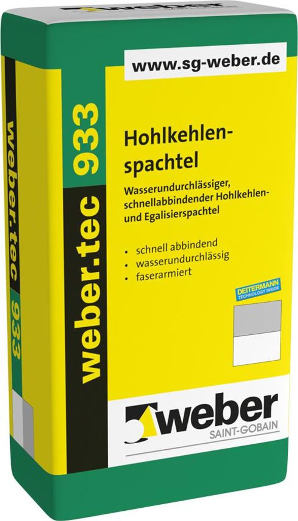 weber.tec 933 Hohlkehlenspachtel, 25 kg Produktbild 