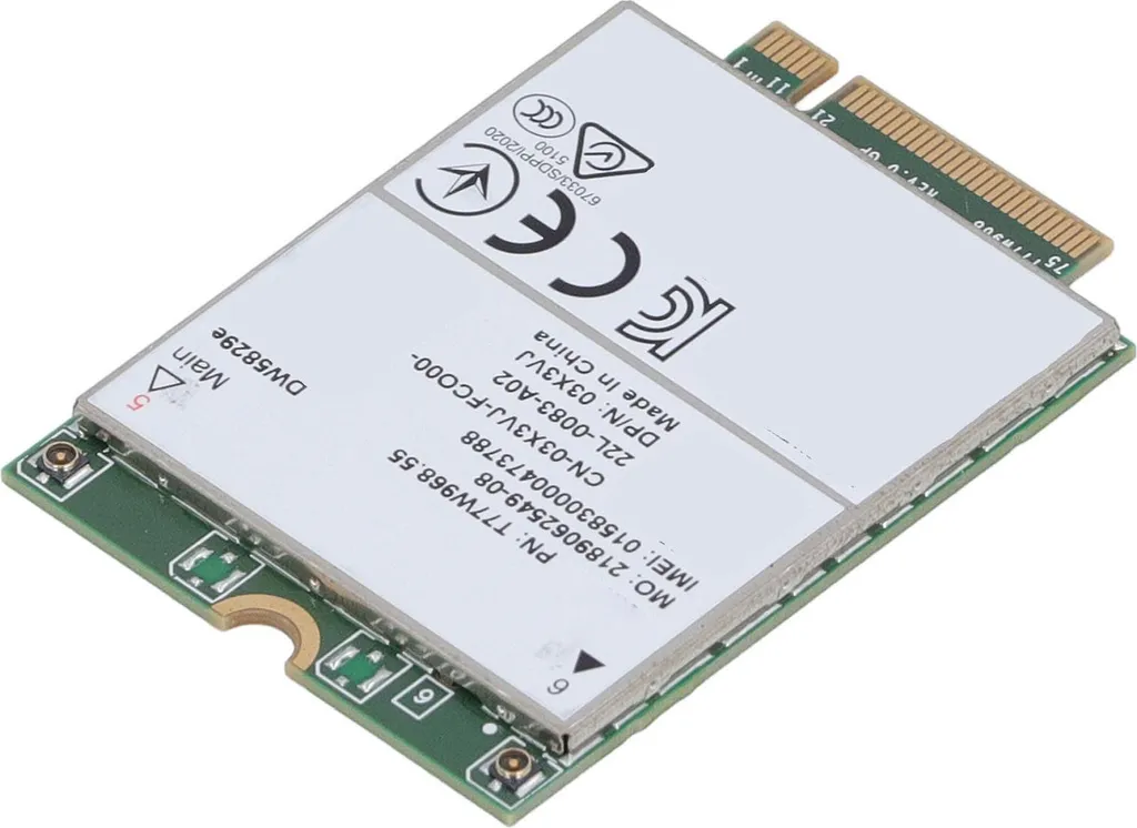 Module 4G DW5829e T77W968 pour Internet Mobile sur PC Latitude 7530 - 2