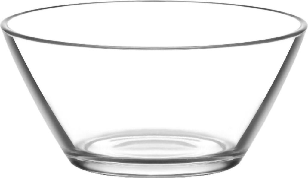 1x Klar 10.5cm Vega Servierschale aus Glas - Klein KÃ1/4che Pasta Salat Frucht PartypLatté Essen Dip Snack-Geschirr-Set - von LAV