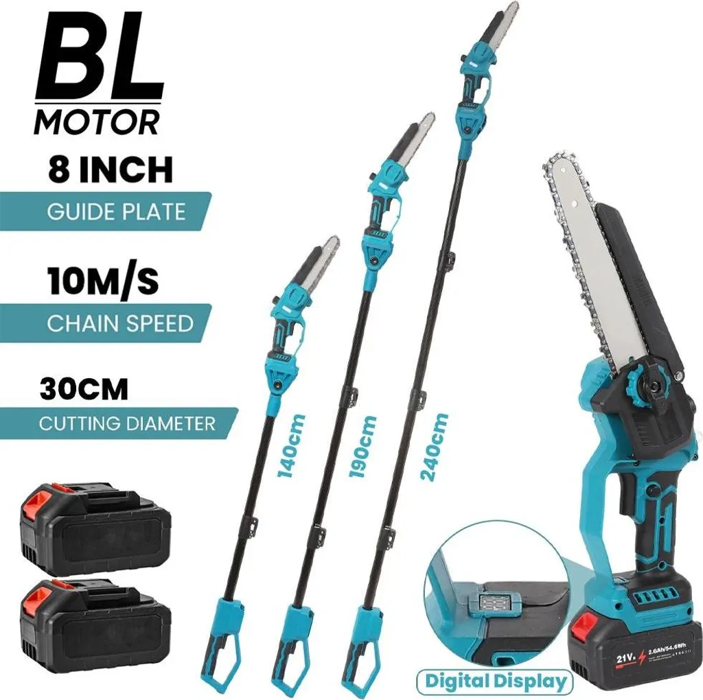 Élagueur sans fil télescopique 18V Braun pour entretenir vos arbres