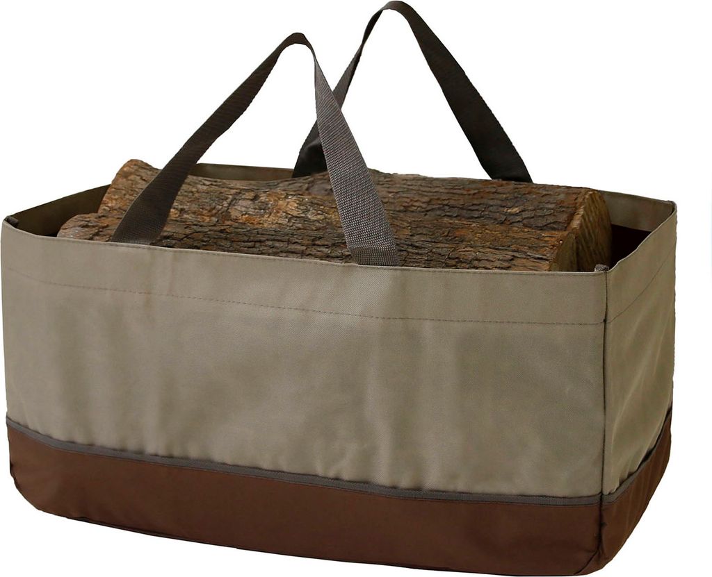 Kaminholztasche aus Oxford Stoff Holzkorb Kaminholzkorb Produktbild 9