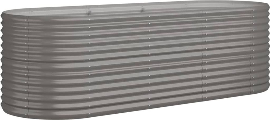 vidaXL Hochbeet Verzinkter Stahl 224x80x68 cm Grau Produktbild 