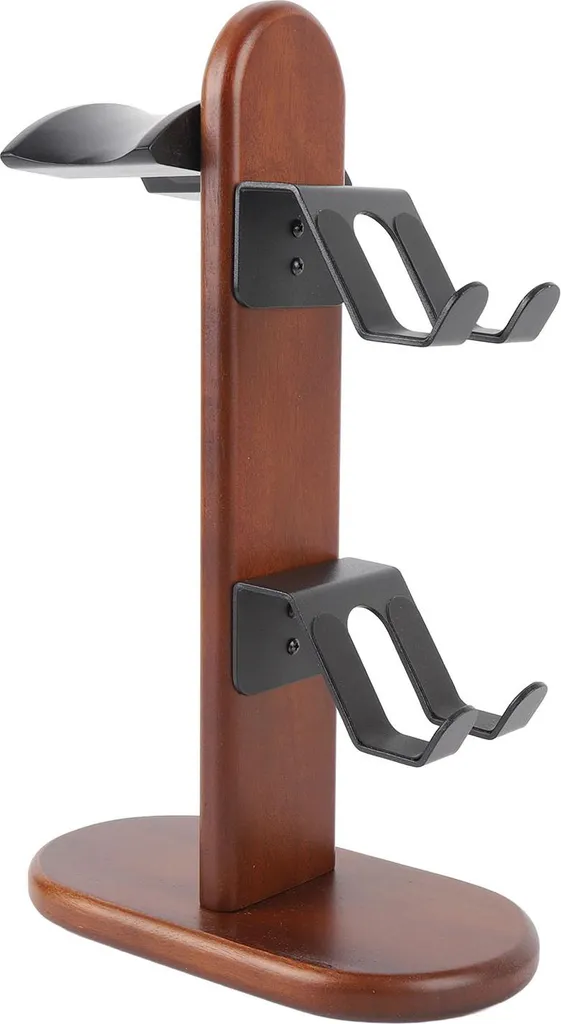 Support pour manette et casque en bois véritable pour Switch Pro noir