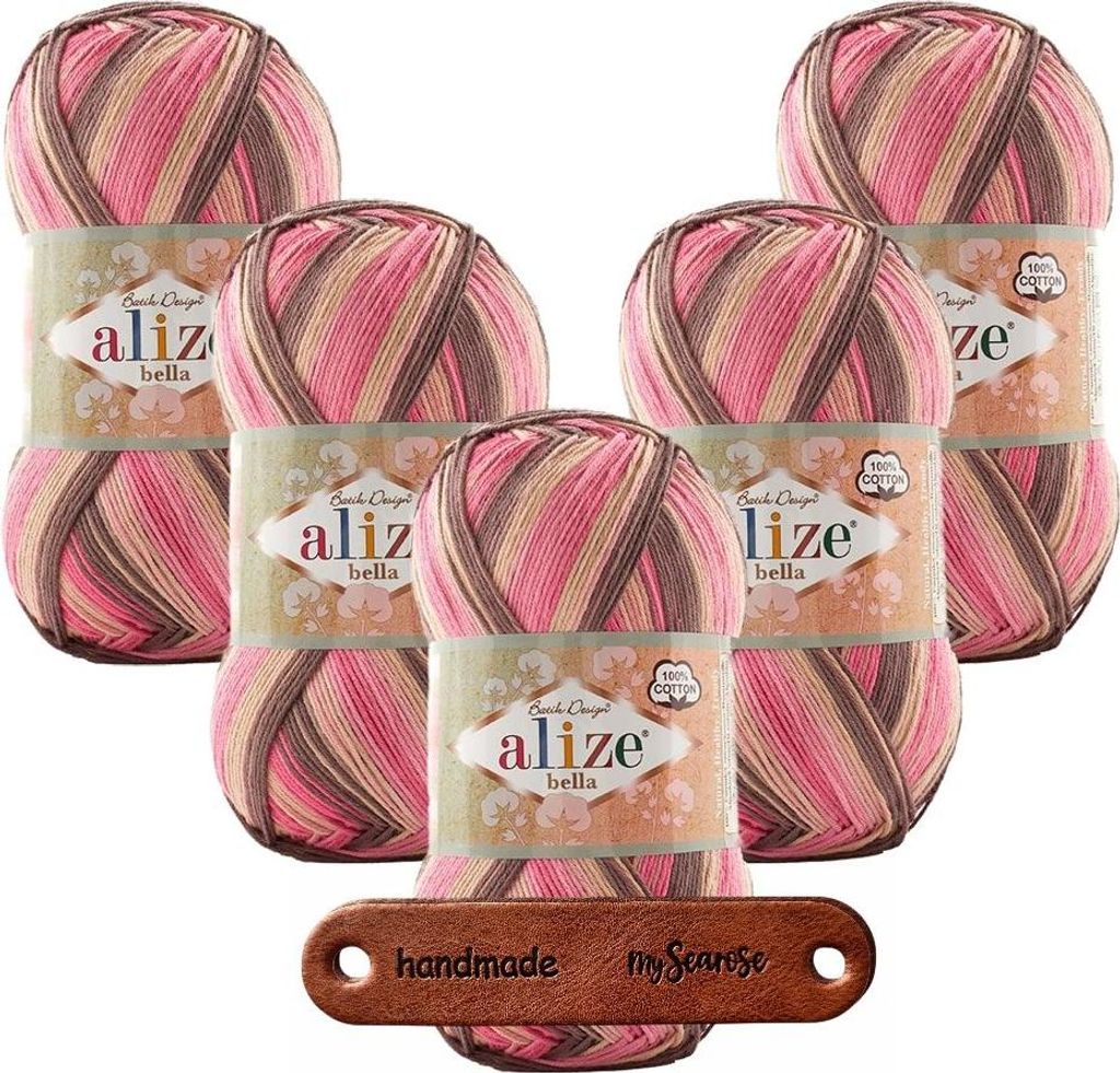 5 x ALIZE Bella Batik 7829 mit Label
