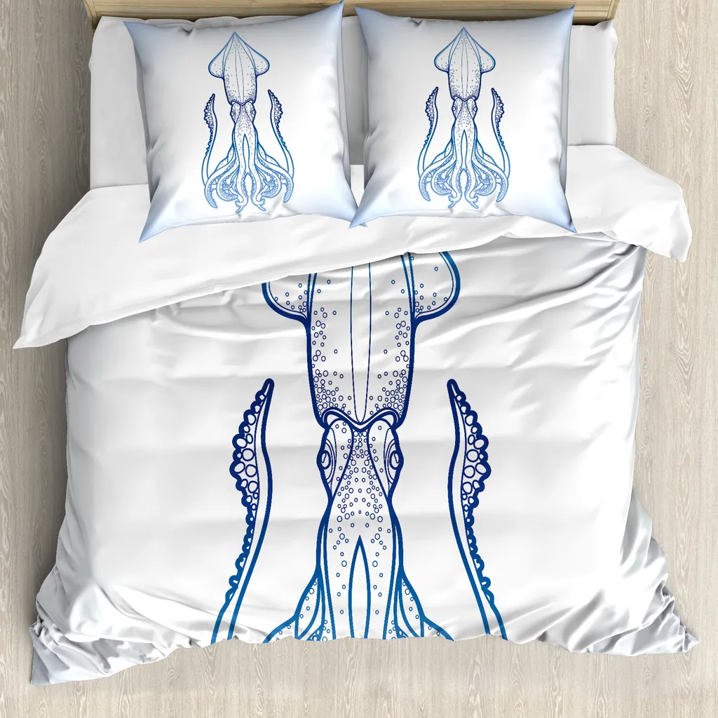 Set Letto Matrimoniale Nautico Blu ABAKUHAUS: Comfort e Design